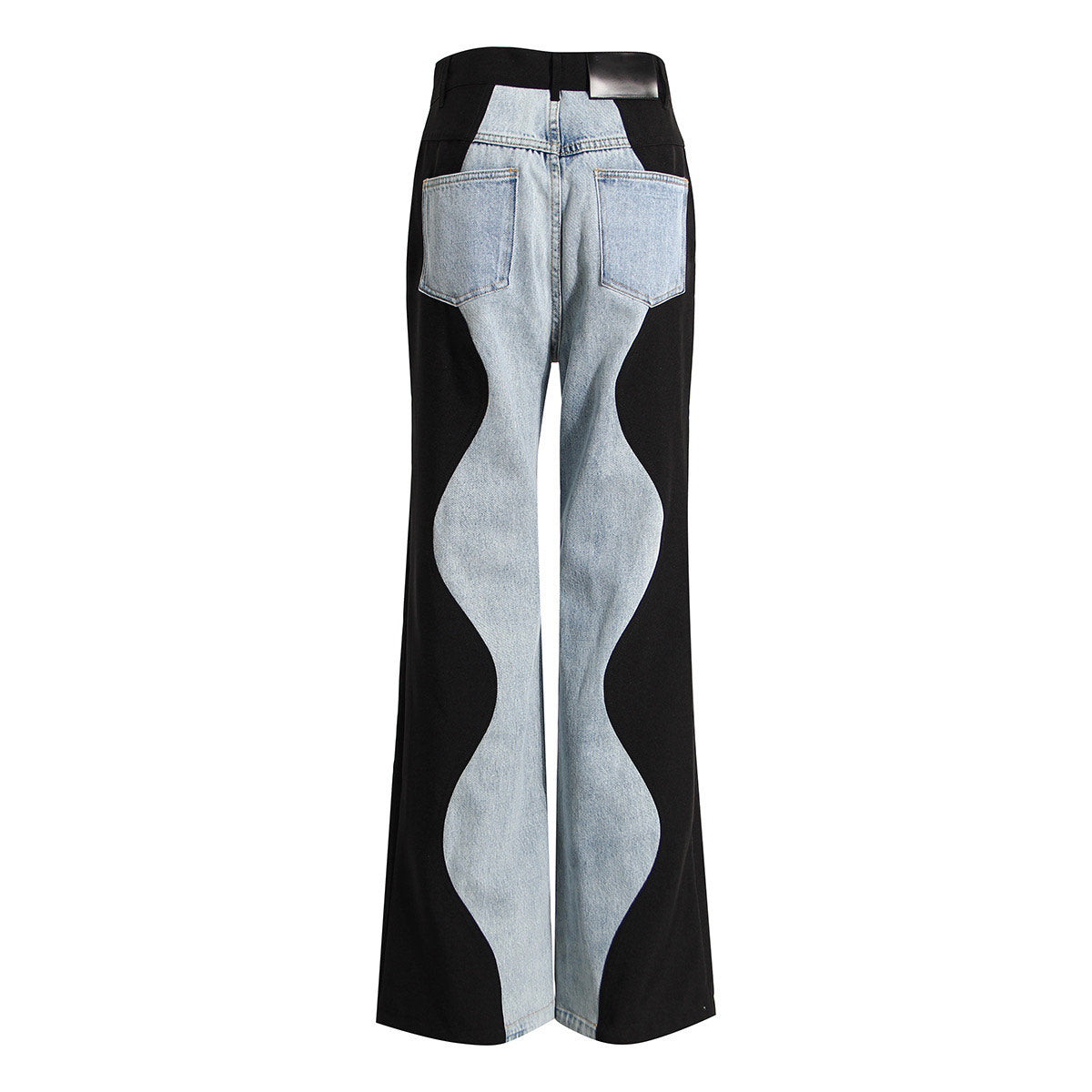 Wave cut denim