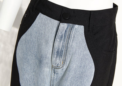 Wave cut denim